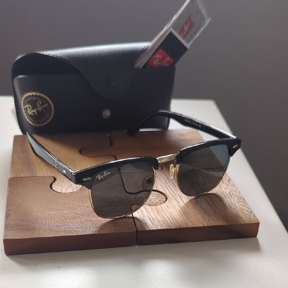 Ray-Ban Black and Gold Sunglasses